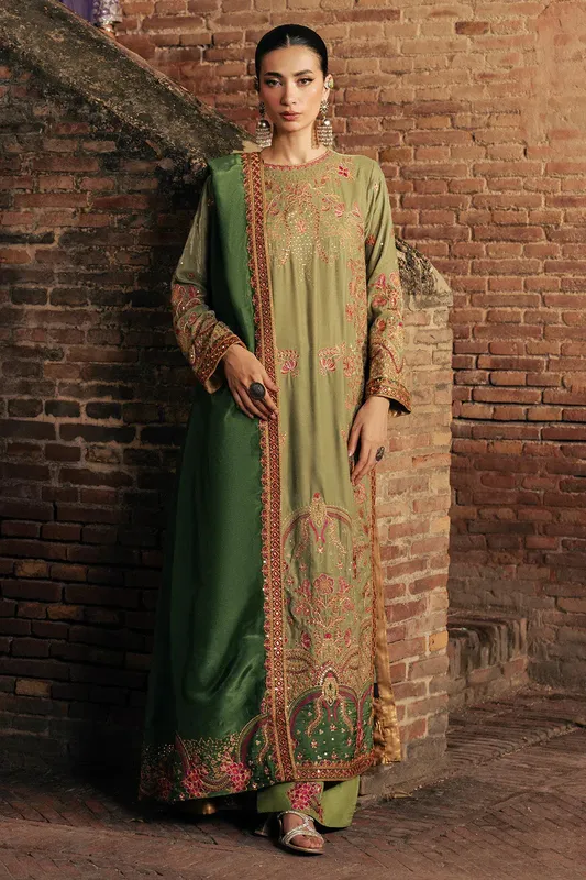 Maryum N Maria Gulshan e Makhmal Apple Green Velvet – view 1 – Poshaq