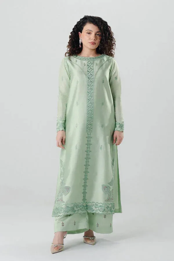 Maryum N Maria Noura Luxe Pret Mint Green Organza – view 1 – Poshaq