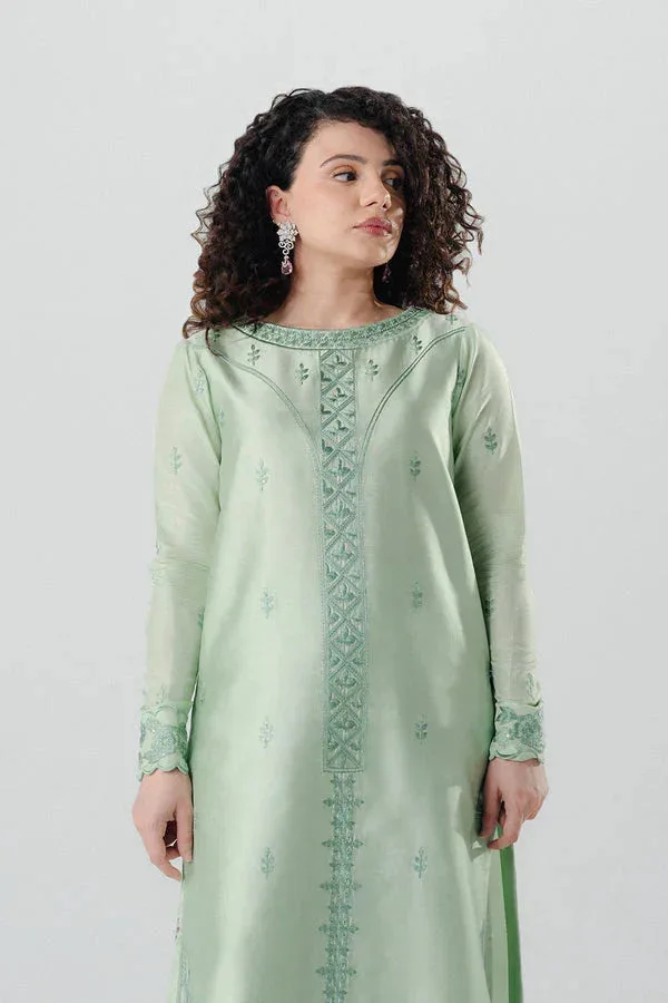 Maryum N Maria Noura Luxe Pret Mint Green Organza – view 4 – Poshaq