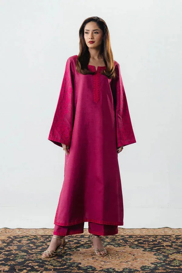 Maryum N Maria Noura Luxe Pret Berry Organza – view 3 – Poshaq