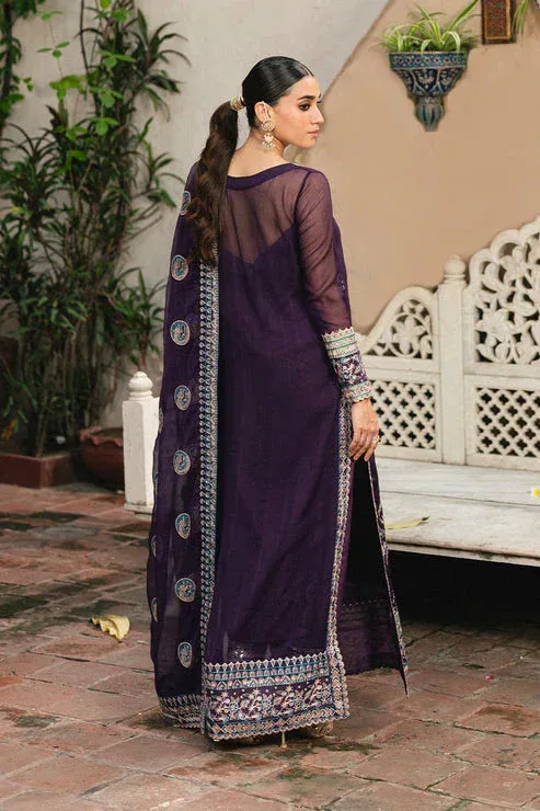 Maryum N Maria Gulnaar Formals purple Organza – view 2 – Poshaq