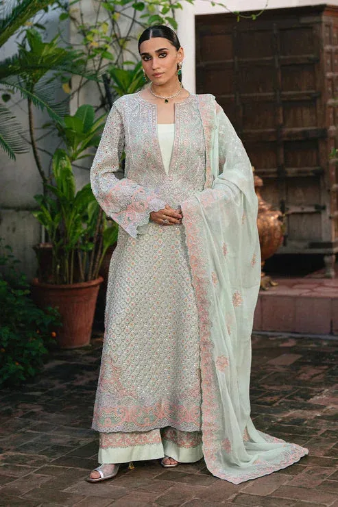 Maryum N Maria Gulnaar Formals pistachio Organza – view 1 – Poshaq