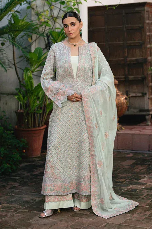 Maryum N Maria Gulnaar Formals pistachio Organza – view 1 – Poshaq