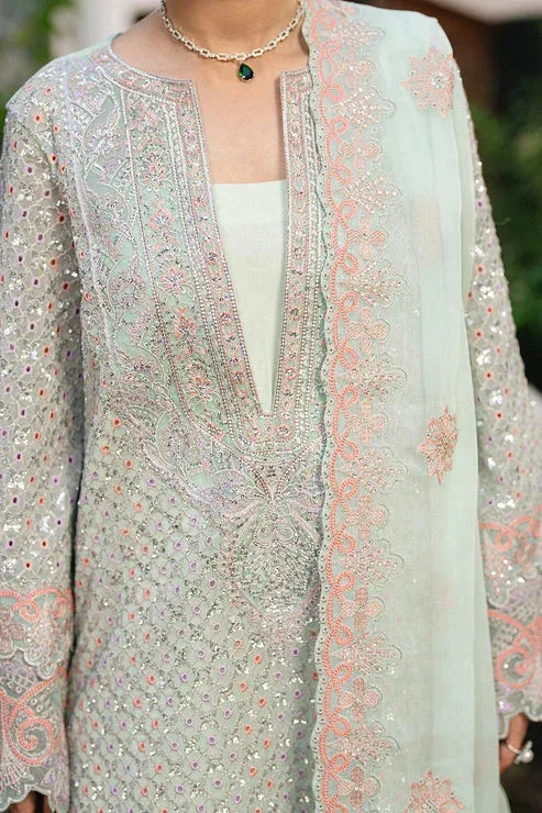 Maryum N Maria Gulnaar Formals pistachio Organza – view 3 – Poshaq