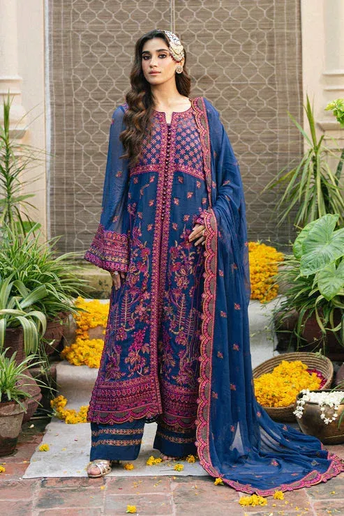 Maryum N Maria Gulnaar Formals blue Organza – view 1 – Poshaq
