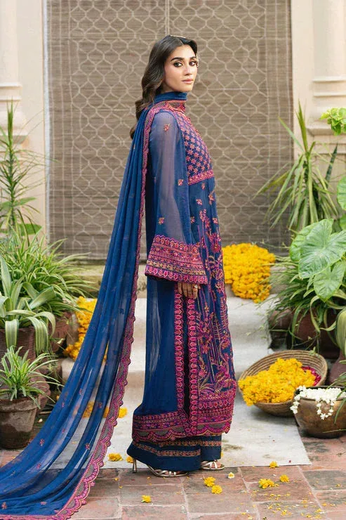 Maryum N Maria Gulnaar Formals blue Organza – view 3 – Poshaq