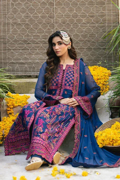 Maryum N Maria Gulnaar Formals blue Organza – view 4 – Poshaq