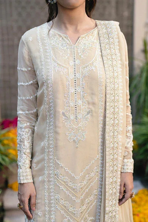 Maryum N Maria Gulnaar Formals ivory Organza – view 3 – Poshaq