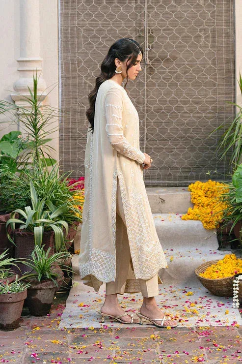 Maryum N Maria Gulnaar Formals ivory Organza – view 4 – Poshaq