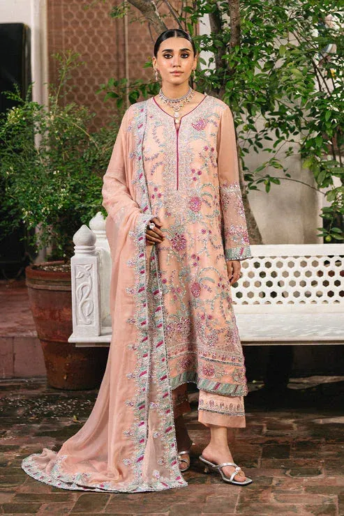 Maryum N Maria Gulnaar Formals peach Organza – view 1 – Poshaq