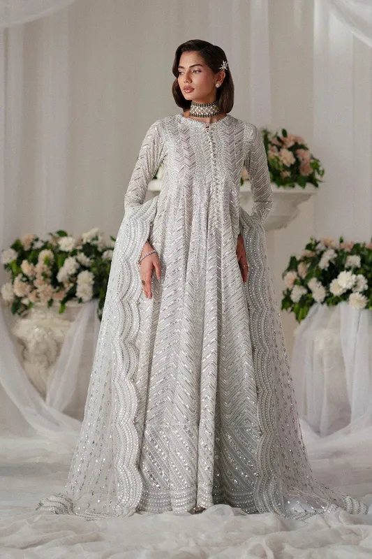 Maryum N Maria Musawir Formals White Organza – view 1 – Poshaq