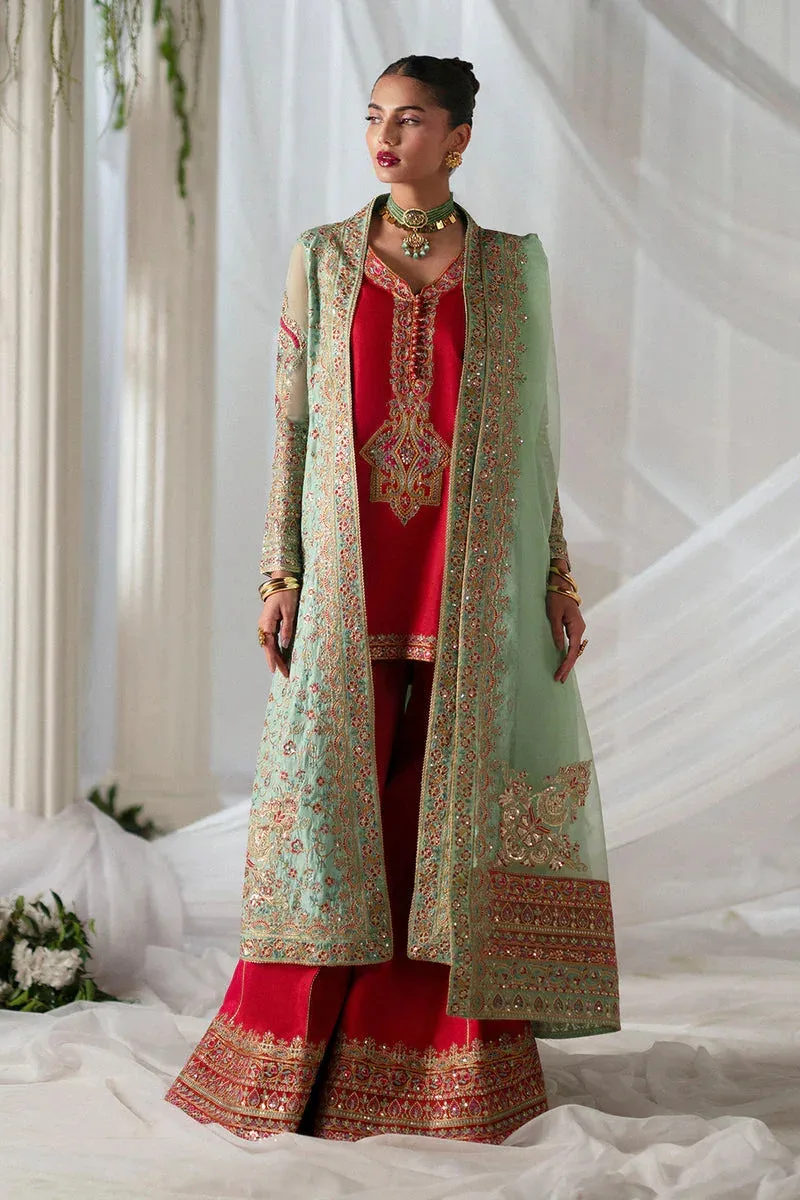 Maryum N Maria Musawir Formals Red Organza – view 1 – Poshaq