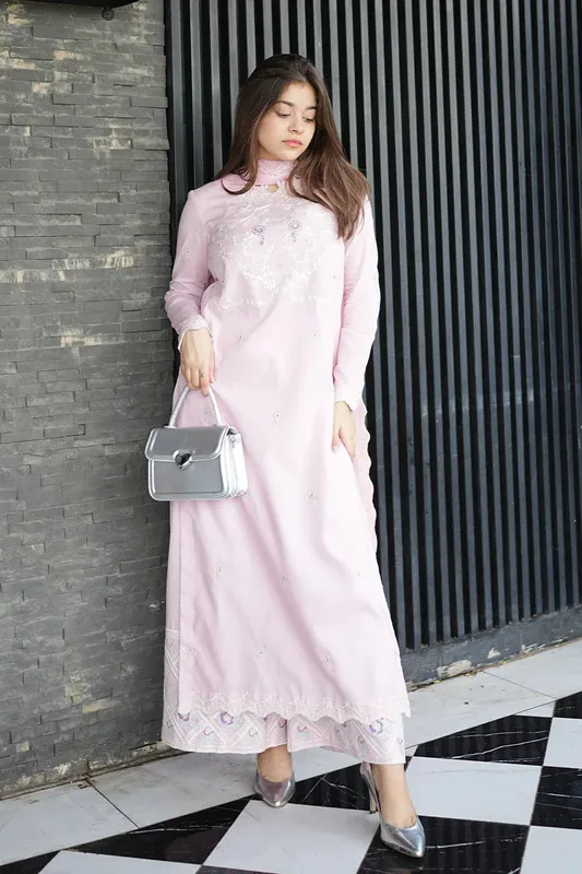Maryum N Maria Vasl Pret Lavender Pinocchio Chiffon – view 1 – Poshaq