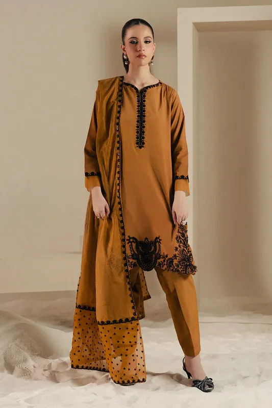 Maryum N Maria Lyla Pret Mustard Cotton – view 1 – Poshaq