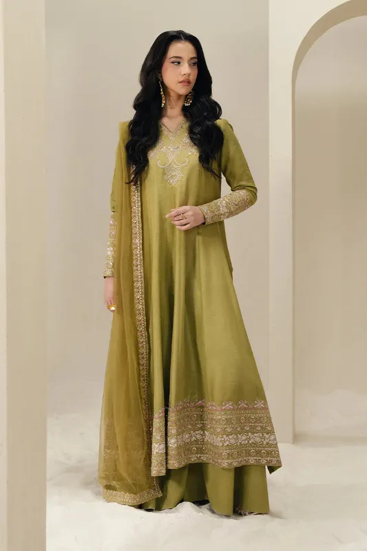 Maryum N Maria Lyla Pret Mint Green Silk – view 1 – Poshaq