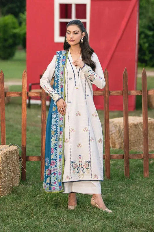 Maryum N Maria Grey Khaddar – view 1 – Poshaq