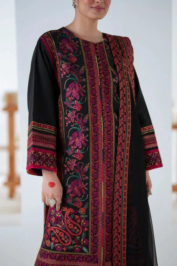 Maryum N Maria Noore Winters 25 Black Organza – view 4 – Poshaq