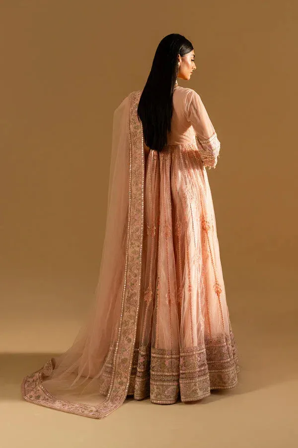 Maryum N Maria Mysha Wedding Formals Nude Peach Organza – view 2 – Poshaq