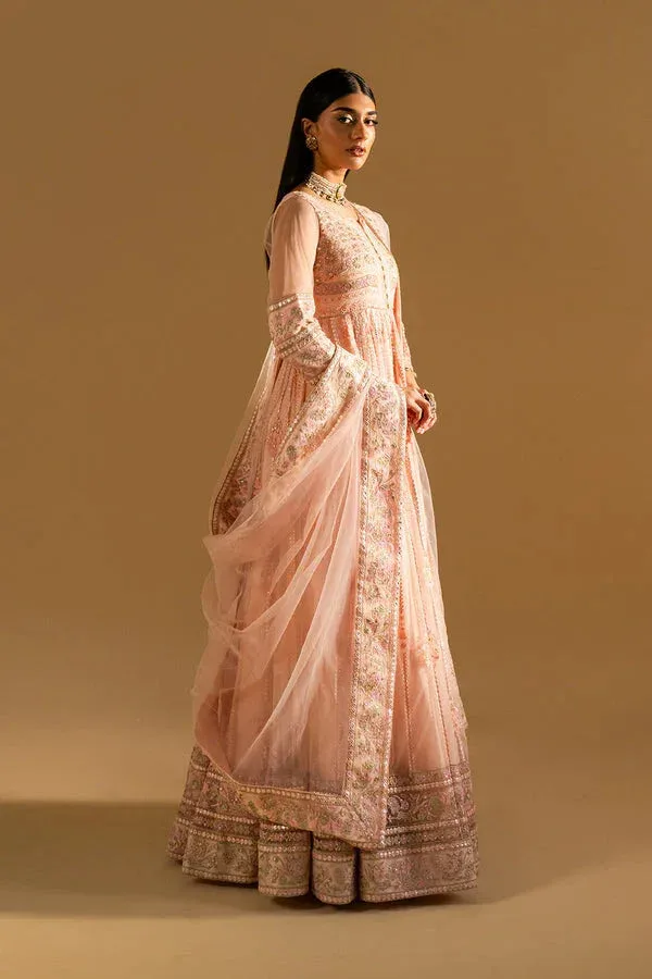 Maryum N Maria Mysha Wedding Formals Nude Peach Organza – view 3 – Poshaq