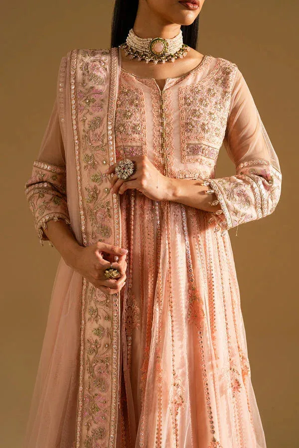 Maryum N Maria Mysha Wedding Formals Nude Peach Organza – view 4 – Poshaq