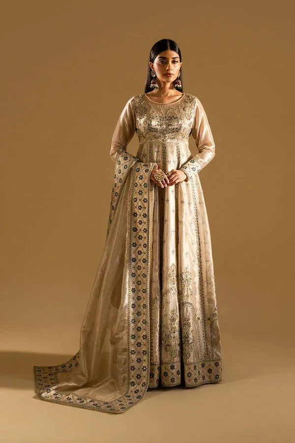 Maryum N Maria Mysha Wedding Formals Beige Tissue – view 1 – Poshaq