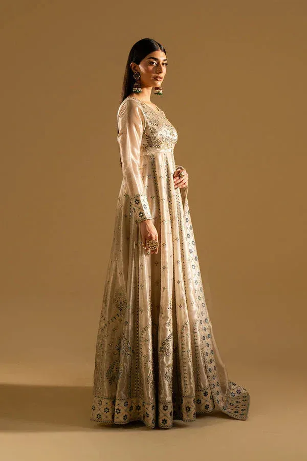 Maryum N Maria Mysha Wedding Formals Beige Tissue – view 3 – Poshaq