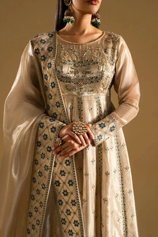 Maryum N Maria Mysha Wedding Formals Beige Tissue – view 4 – Poshaq