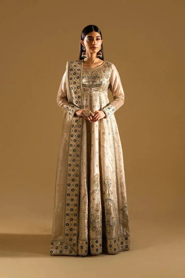 Maryum N Maria Mysha Wedding Formals Beige Tissue – view 5 – Poshaq
