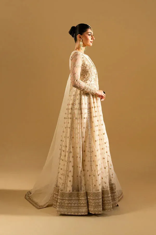 Maryum N Maria Mysha Wedding Formals Pearl White Organza – view 5 – Poshaq