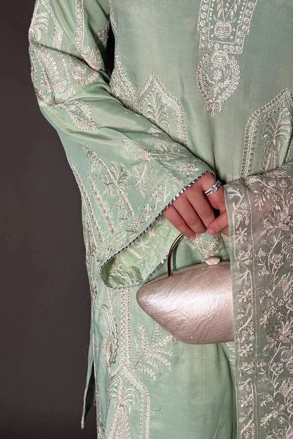 Maryum N Maria Amani Formals Pistachio Organza – view 4 – Poshaq