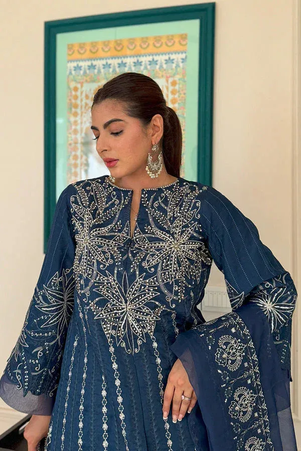 Maryum N Maria Amani Formals Blue Organza – view 3 – Poshaq