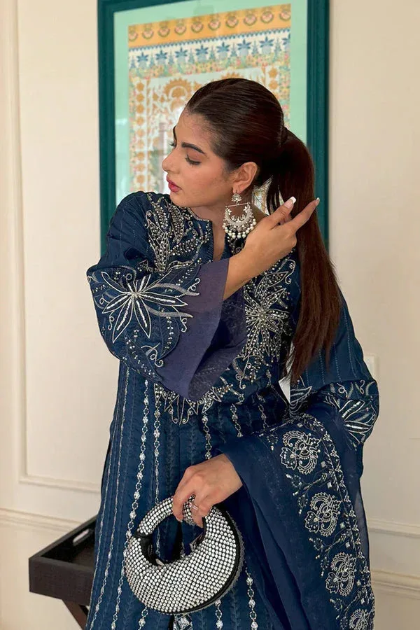 Maryum N Maria Amani Formals Blue Organza – view 4 – Poshaq