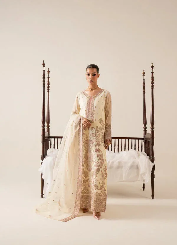 Maryum N Maria Zaib Luxury Cream Organza – view 1 – Poshaq