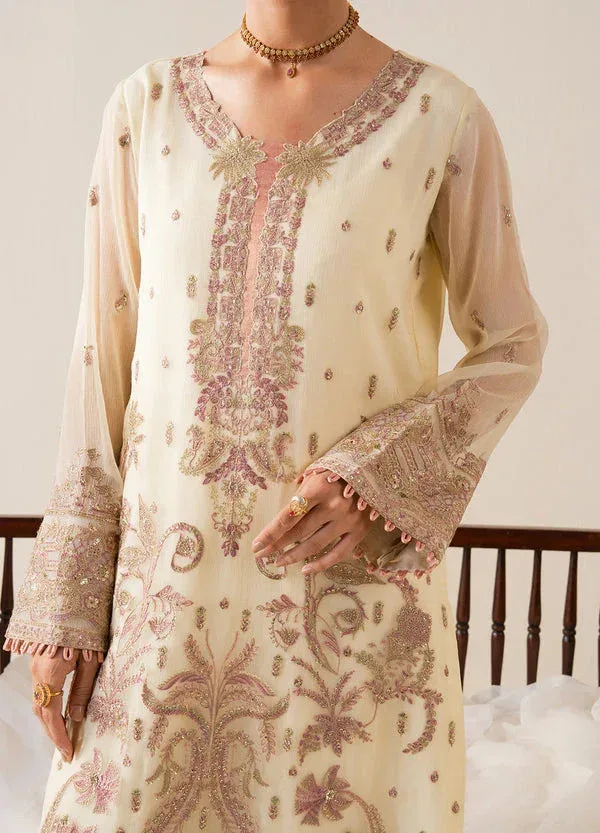 Maryum N Maria Zaib Luxury Cream Organza – view 3 – Poshaq