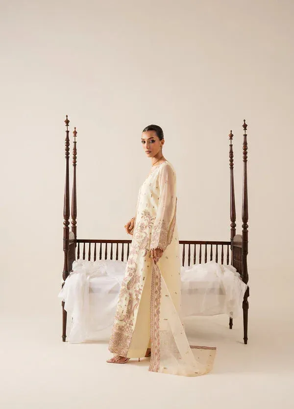 Maryum N Maria Zaib Luxury Cream Organza – view 5 – Poshaq