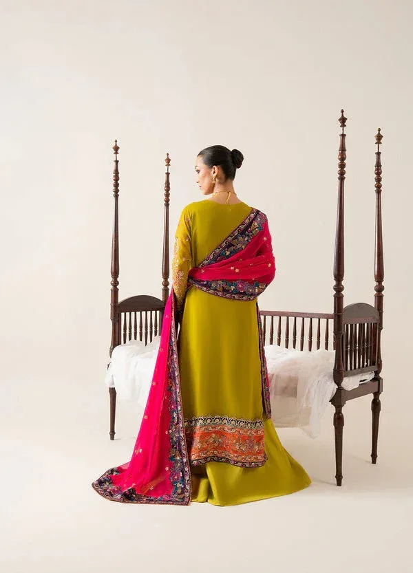 Maryum N Maria Zaib Luxury Gold Chiffon – view 2 – Poshaq