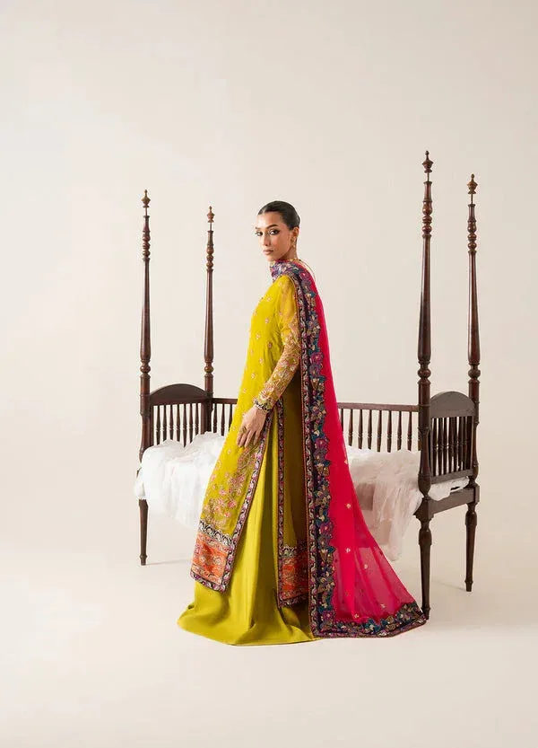 Maryum N Maria Zaib Luxury Gold Chiffon – view 3 – Poshaq