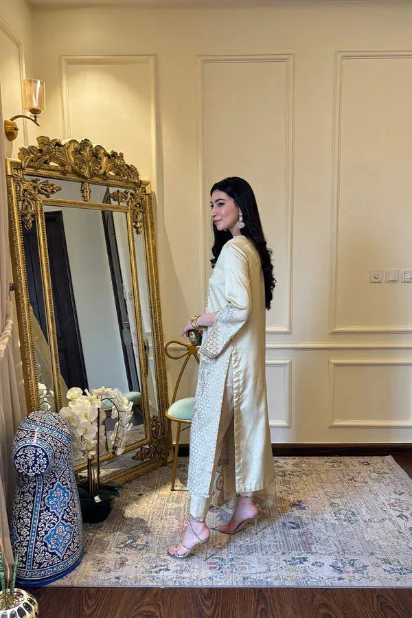 Maryum N Maria Ivory Organza – view 2 – Poshaq