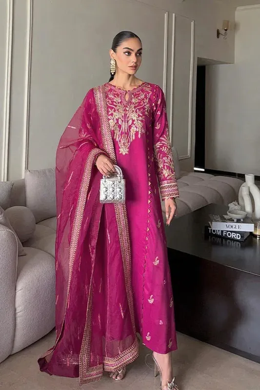 Maryum N Maria Magenta Silk – view 1 – Poshaq