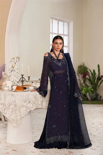 Maryum N Maria Lumora Edit deep blue Organza – view 1 – Poshaq