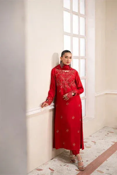 Maryum N Maria Lumora Edit Maroon Tissue – view 1 – Poshaq
