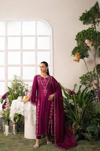 Maryum N Maria Lumora Edit Plum Organza – view 1 – Poshaq