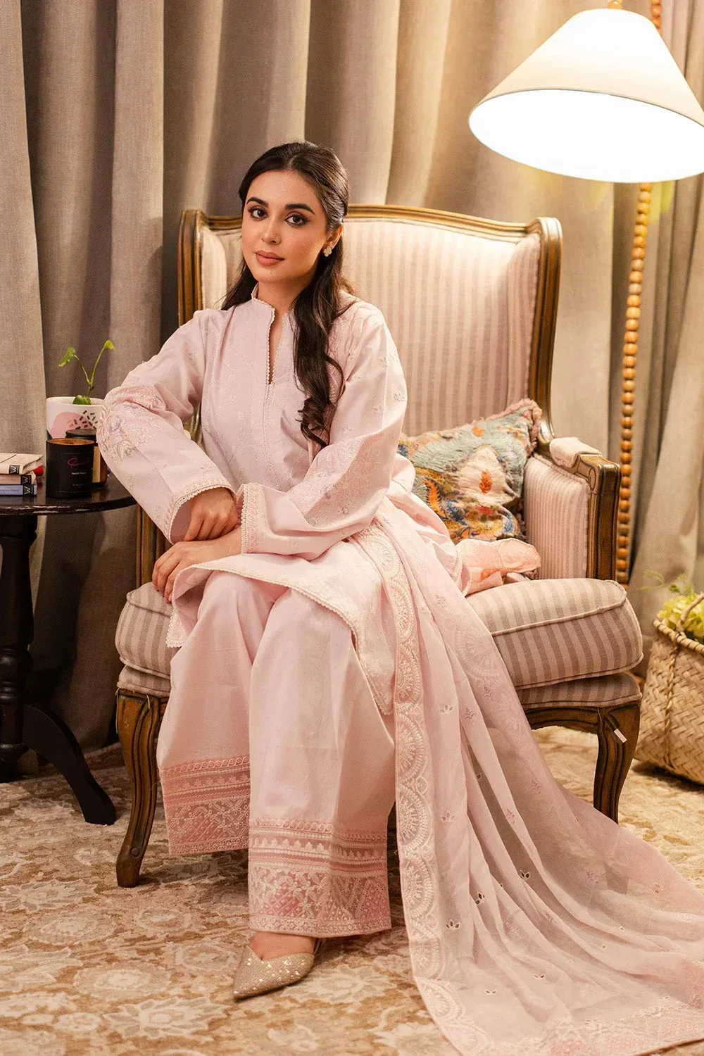 Maryum N Maria Elara 25 Pink Chiffon – view 2 – Poshaq