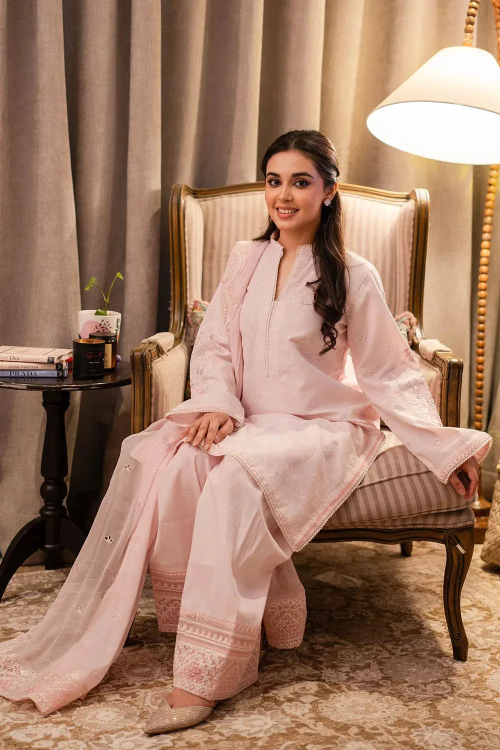 Maryum N Maria Elara 25 Pink Chiffon – view 4 – Poshaq