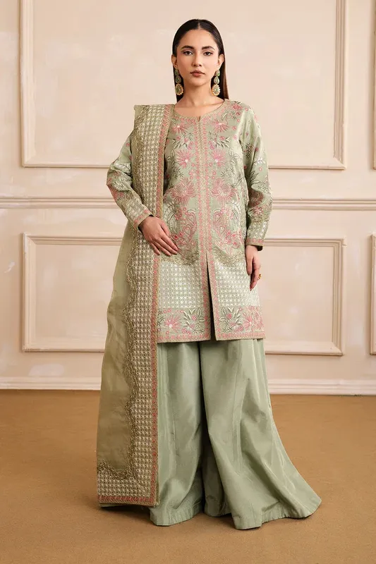 Maryum N Maria Sia Collection 25 Olive Net – view 1 – Poshaq