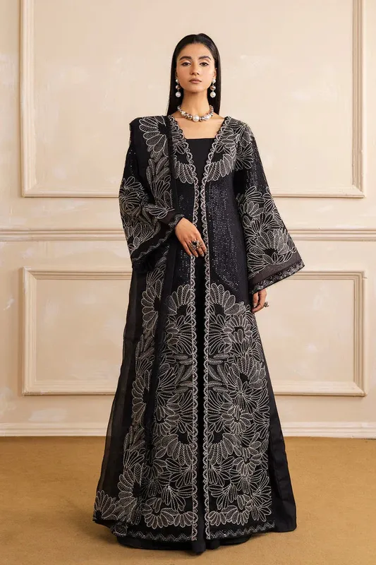 Maryum N Maria Sia Collection 25 Black Net – view 1 – Poshaq