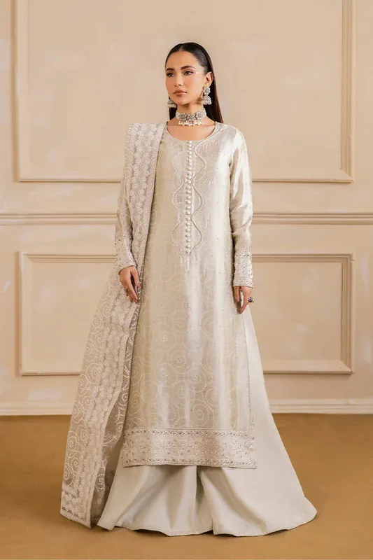 Maryum N Maria Sia Collection 25 Cream Net – view 1 – Poshaq