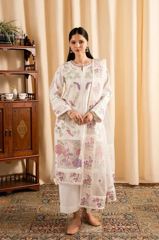 Maryum N Maria Dali Luxe White Cambric – view 1 – Poshaq