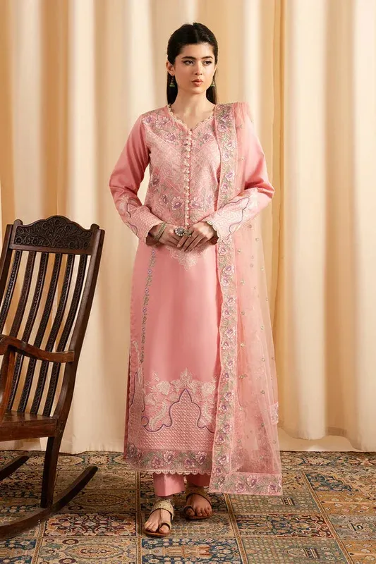 Maryum N Maria Dali Luxe Pink Cambric – view 1 – Poshaq