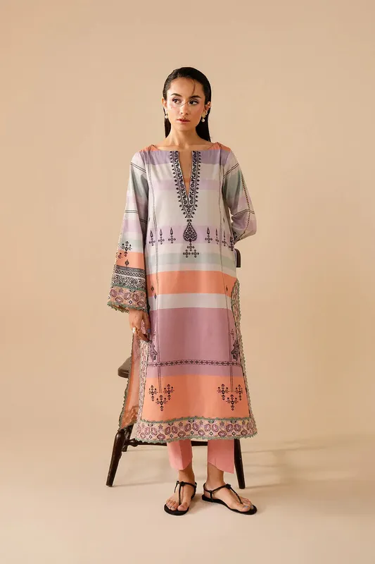Maryum N Maria Floren Lawn Multi Cambric – view 1 – Poshaq